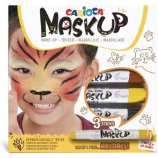Carioca Mask Up Tiere - Gesichtsbemalungsset mit 3 Farben
