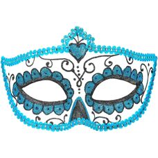 My Other Me Adult Sequin Red Wolf Día de los Muertos - Mask