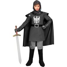e-Carnavalskleding.nl Wilhelm Black Medieval Knight Costume