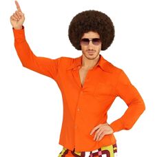 e-Carnavalskleding.nl Orange 70s Disco Shirt - Disco Shirt