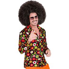e-Carnavalskleding.nl 70-es évek virágos férfi ing - Ing