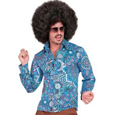 e-Carnavalskleding.nl 70s Mandala Blue Men's Shirt - Shirt