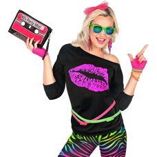 Lipstick neon - Disco shirt - Vrouw