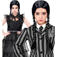 Widmann Dark Girl - Lasten peruukki - Musta - Halloween