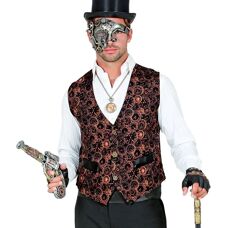 buttinette Brązowa kamizelka steampunk - Uniseks na imprezy