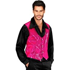 e-Carnavalskleding.nl Pink Glitter Vest - Costume Clothing