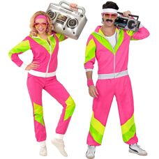 buttinette 80-talets retro träningsdress - Unisex Rosa
