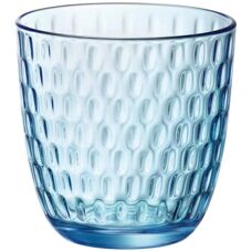 Bormioli Rocco Glas Set - Blå Relief 290ml - 6 Stycken