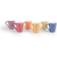 Excelsa Etnika Becher-Set - Mehrfarbig Porzellan 33cl