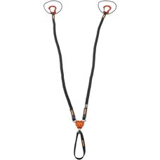 Camp X-Gyro Leash Black/Orange - 92/147 cm - Climbing Leash