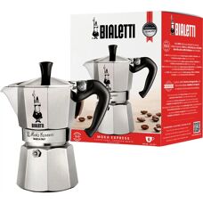 Bialetti Moka Express - Aluminium, Svart - Moka-kanna