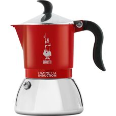Bialetti Fiammetta Caffettiera a Induzione, 2 Tazze (100 ML) - ROSSO