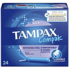 Tampax Tampax Compak Light Tampon - 24 unités - Publicité