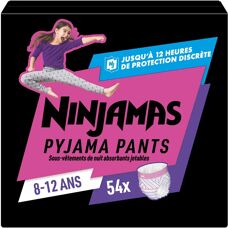 Pampers Ninjamas Pyjama-Housut Tytöille 54 - Yön Housut