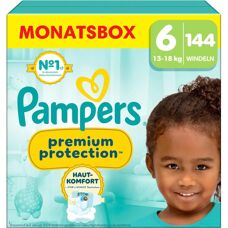Miesięczny zestaw pieluch Pampers rozmiar 6 144 szt. - Premium Ochrona
