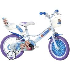 Dino Bikes Reine des Neiges 14" Vélo - Blanc/Bleu - Publicité