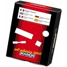 Markin - X11016 - Abgerundete Rechteckform - Weiß - Label