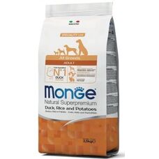 Monge All Breeds Ente Reis Kartoffeln Trockenfutter 2,5 Kg
