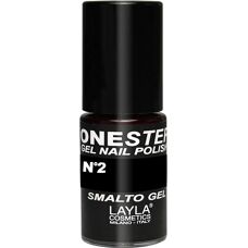 Layla Cosmetics One Step Gel Nagellak - Zwart - Nagellak