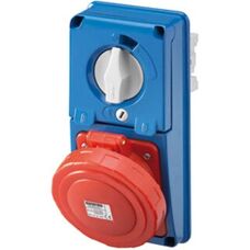 Gewiss GW66330N vertikal låsbar vägguttag - IP67 16A