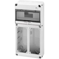Caja de enchufe Gewiss GW68025N - 10 módulos, IP65, Blanco