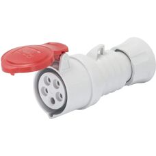 GEWISS Steckdose 3P+N+T 32A IP44 Rot - Mobile Installation
