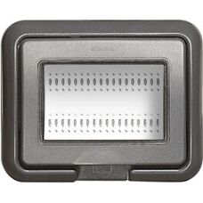 Legrand 24603L Placca Murale - IP55, 3 Moduli, Antracite