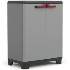 Keter Niedriges Aufbewahrungsschrank Grau/Schwarz - 90cm