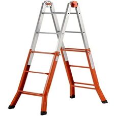 Gierre Peppina A0010 - Scala Telescopica Multifunzione in Acciaio - 3+3 Gradini