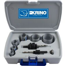 KRINO 21080202K Elektrowerkzeug-Set - 9 Bimetall-Lochsägen