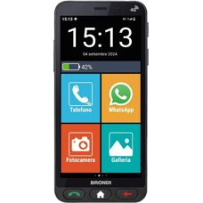 Brondi Vero 4G Smartphone Senior Nero - Sensore Caduta GPS SOS