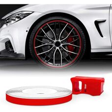 4R Quattroerre.it Model 10352 Rode Wielafwerkingsstrips - Wheel Trim Stripes