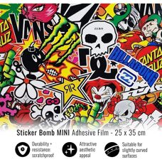 Quattroerre Folia Samoprzylepna - 50 x 70 cm - Sticker Bomb