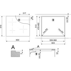 Smeg SI2641D - Noir - Plaque à induction - Publicité