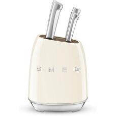 Smeg KBSF02CR Bloco de Facas Creme - Acessórios de Cozinha