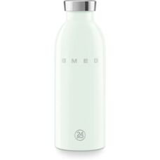 Smeg Verde 500ml Inox de Parede Dupla Garrafa - Mantém Quente 12h Frio 24h