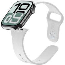 Bracciale Urban di Cellularline - Silicone, Bianco, per Apple Watch 42/44/45/49 mm