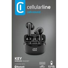 Cuffie Wireless Cellularline Bluetooth - In-ear - Nero