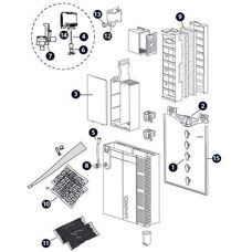 ASKOLL Uniko Filter Svamp Set - Inre filterbyte - 2 st