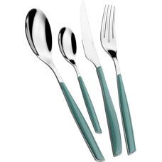 Set de Cubiertos Glamour de Bugatti - 24 Piezas, Verde