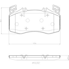 Set plăcuțe de frână BREMBO P 50 163 - Frână față