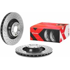 BREMBO Brake Disc - High-Carbon Perforated 347mm for Audi