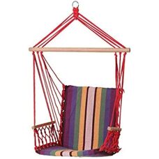 Trade Shop Silla hamaca suspendida multicolor 100x50x3cm