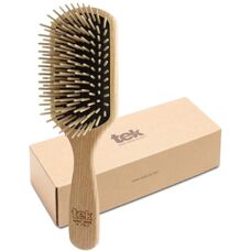 Tek Große Paddle Bürste Mit Langen Holzstiften - Haarbürste