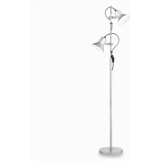 Ideal Lux Polly PT2 Stehleuchte - Doppel Silber E27