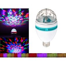 Trade Shop Bombilla LED RGB Multicolor - E27 Giratoria 3W