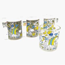 Trade Shop 6 Vasos Coloridos - Sol Luna Arcoíris - Italia