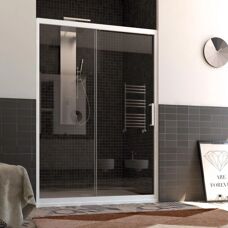 Idralite Weiße Reversible 200cm Glass Dusche - Duschtyp