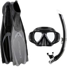 Set Snorkeling Cressi-Sub Pluma - Maschera, Snorkel, Pinne