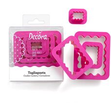 Decora 0255310 Pink Cookie Cutters Set - Cookie Cutters Set